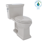 TOTO MS814224CEFG#12 Promenade Ii One-Piece Elongated 1.28 Gpf Universal Height Toilet With Cefiontect - Sedona Beige