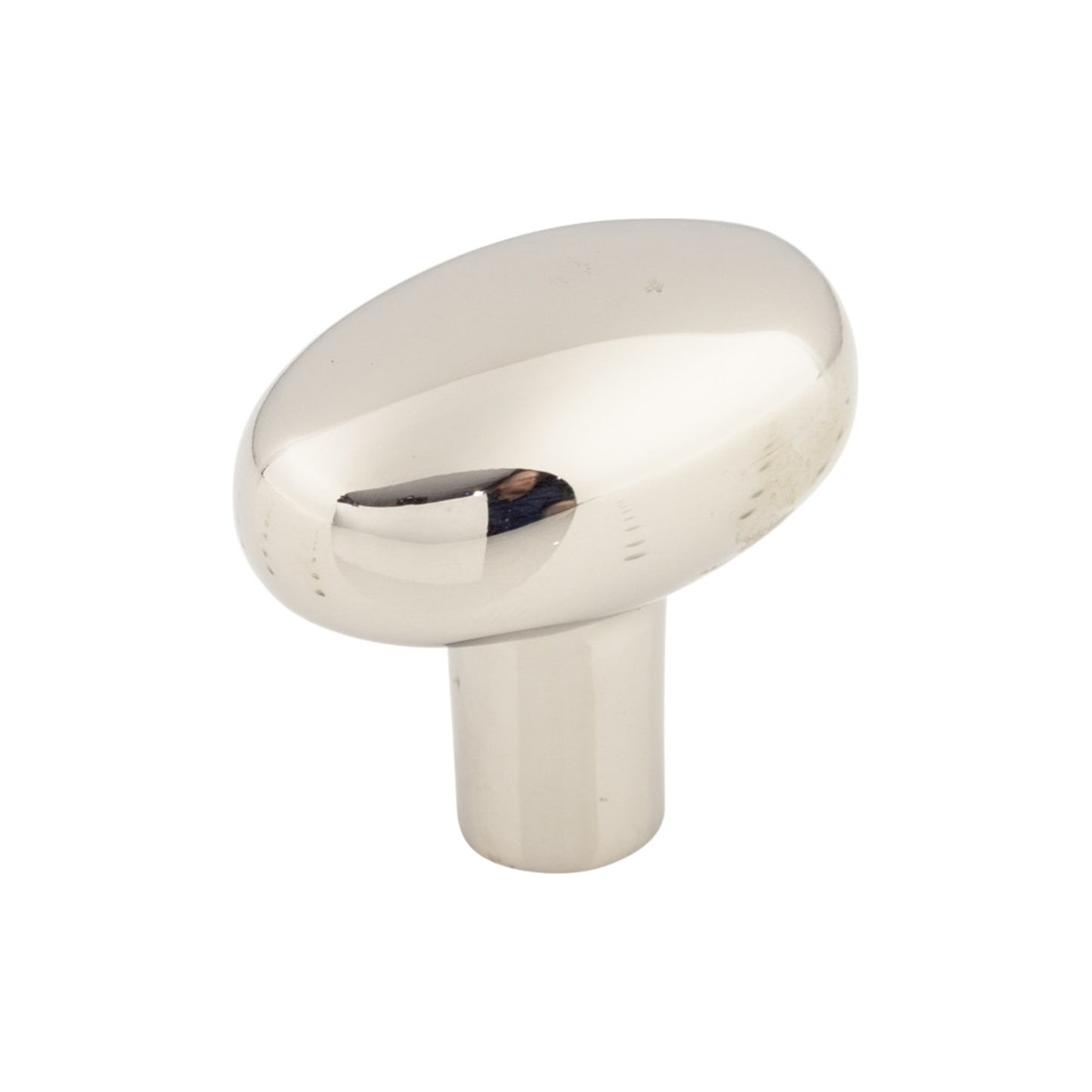 TOP KNOBS M2073 Aspen II Small Potato 1 9/16" Length Oval Knob - Polished Nickel