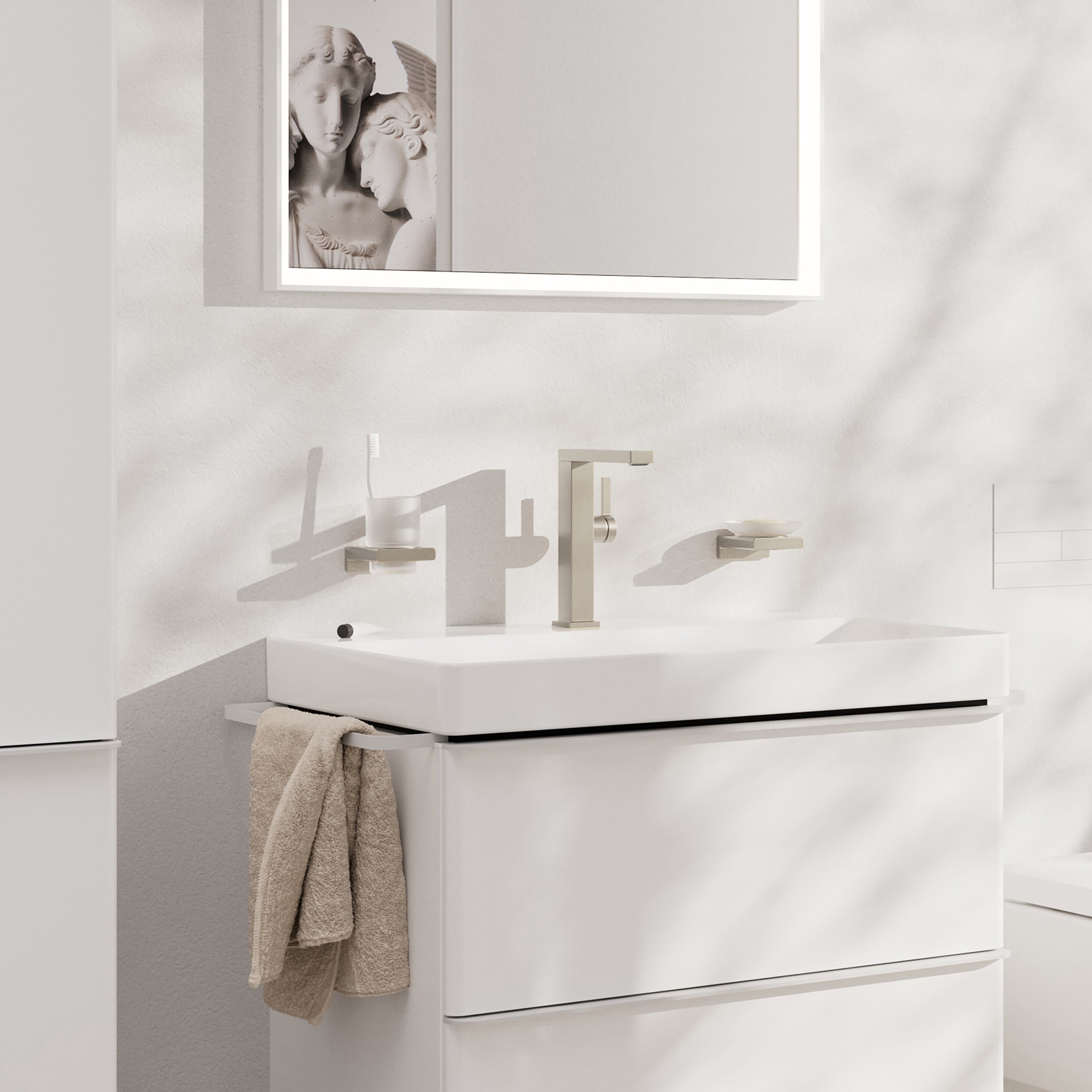 HANSGROHE 73072821 Tecturis E Single-Hole Fine 240, 1.2 GPM - Brushed Nickel