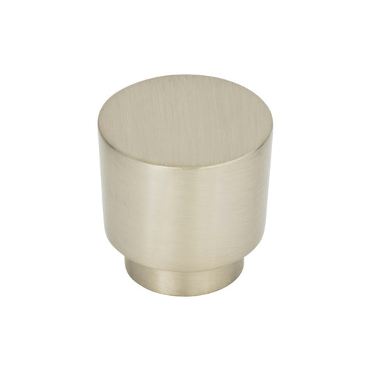 ATLAS 426-BRN Tom Tom 1 1/4" Diameter Round Knob , Brushed Nickel