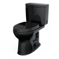 TOTO MS454124CUF#51 Drake II 1G Two-Piece Elongated 1.0 GPF Universal Height Toilet with SS124 SoftClose Seat , Ebony