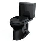 TOTO MS454124CUF#51 Drake Ii 1G Two-Piece Elongated 1.0 Gpf Universal Height Toilet With Ss124 Softclose Seat - Ebony