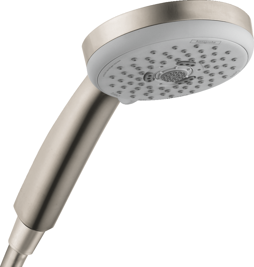 HANSGROHE 04931820 Croma 100 Handshower E 3-Jet, 1.5 GPM - Brushed Nickel