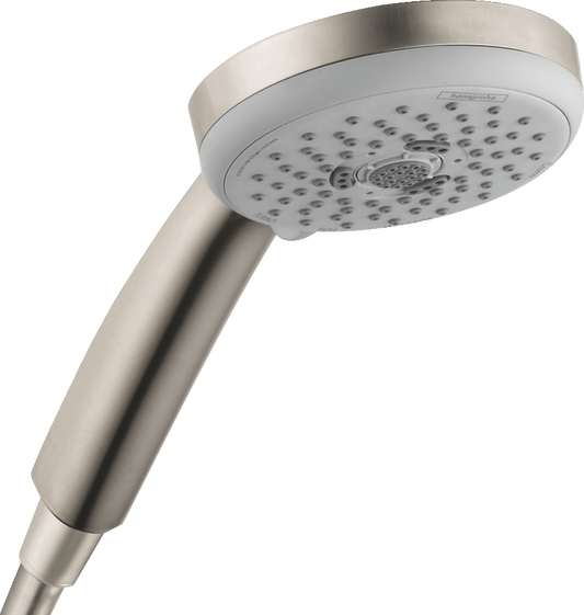 HANSGROHE 04931820 Croma 100 Handshower E 3-Jet, 1.5 GPM - Brushed Nickel