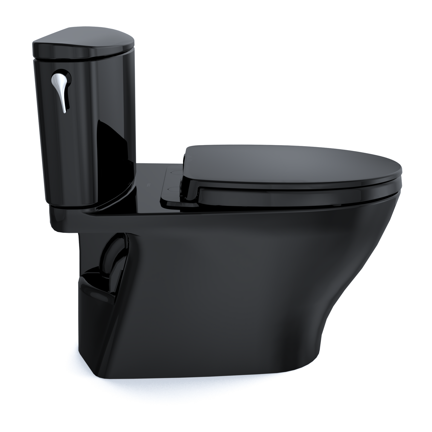 TOTO MS442124CUF#51 Nexus 1G Two-Piece Elongated 1.0 GPF Universal Height Toilet with SS124 SoftClose Seat , Ebony