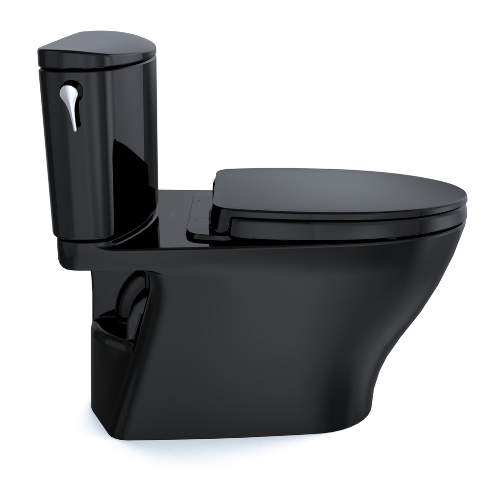 TOTO MS442124CUF#51 Nexus 1G Two-Piece Elongated 1.0 Gpf Universal Height Toilet With Ss124 Softclose Seat - Ebony