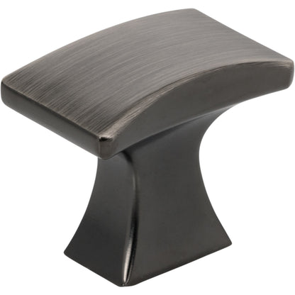JEFFREY ALEXANDER 767BNBDL Philip 1-1/4" Length Rectangle Knob - Brushed Pewter