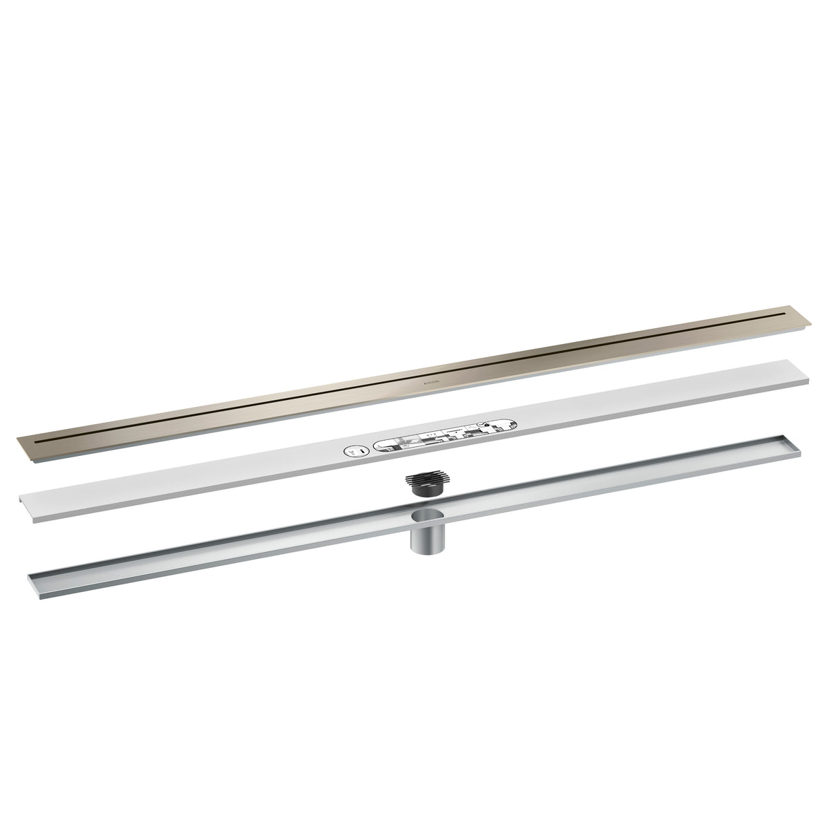 AXOR 42524251 Drains Floor Installation 47 1/4" - Brushed Gold Optic