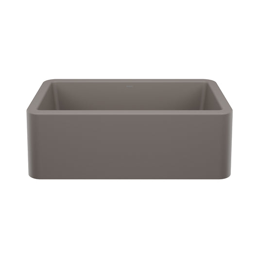 BLANCO 443113 Ikon Ikon SILGRANIT 30" Single Bowl Apron-Front Farmhouse Sink - Volcano Gray in Volcano Gray