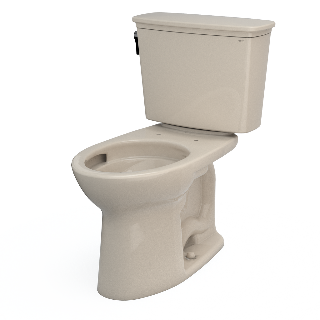 TOTO CST786CEFG#03 Drake Transitional Two-Piece Elongated 1.28 Gpf Universal Height Tornado Flush Toilet With Cefiontect - Bone