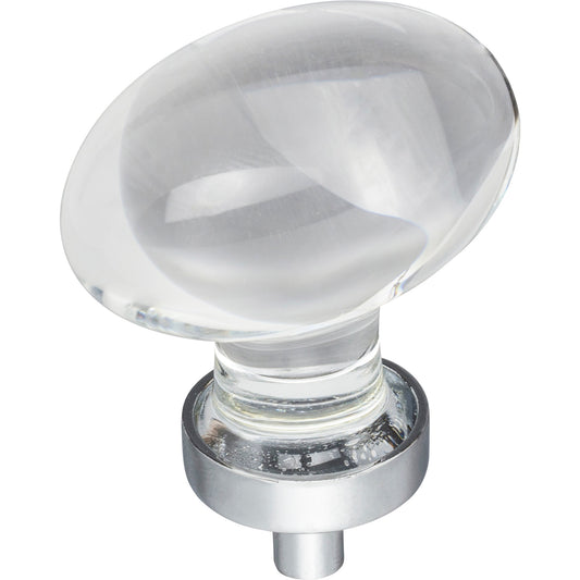 JEFFREY ALEXANDER G110L-PC Harlow 1-5/8" Length Oval Knob - Polished Chrome