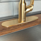 HANSGROHE 14019251  Base Plate for Single-Hole Kitchen Faucets, 10" - Brushed Gold Optic