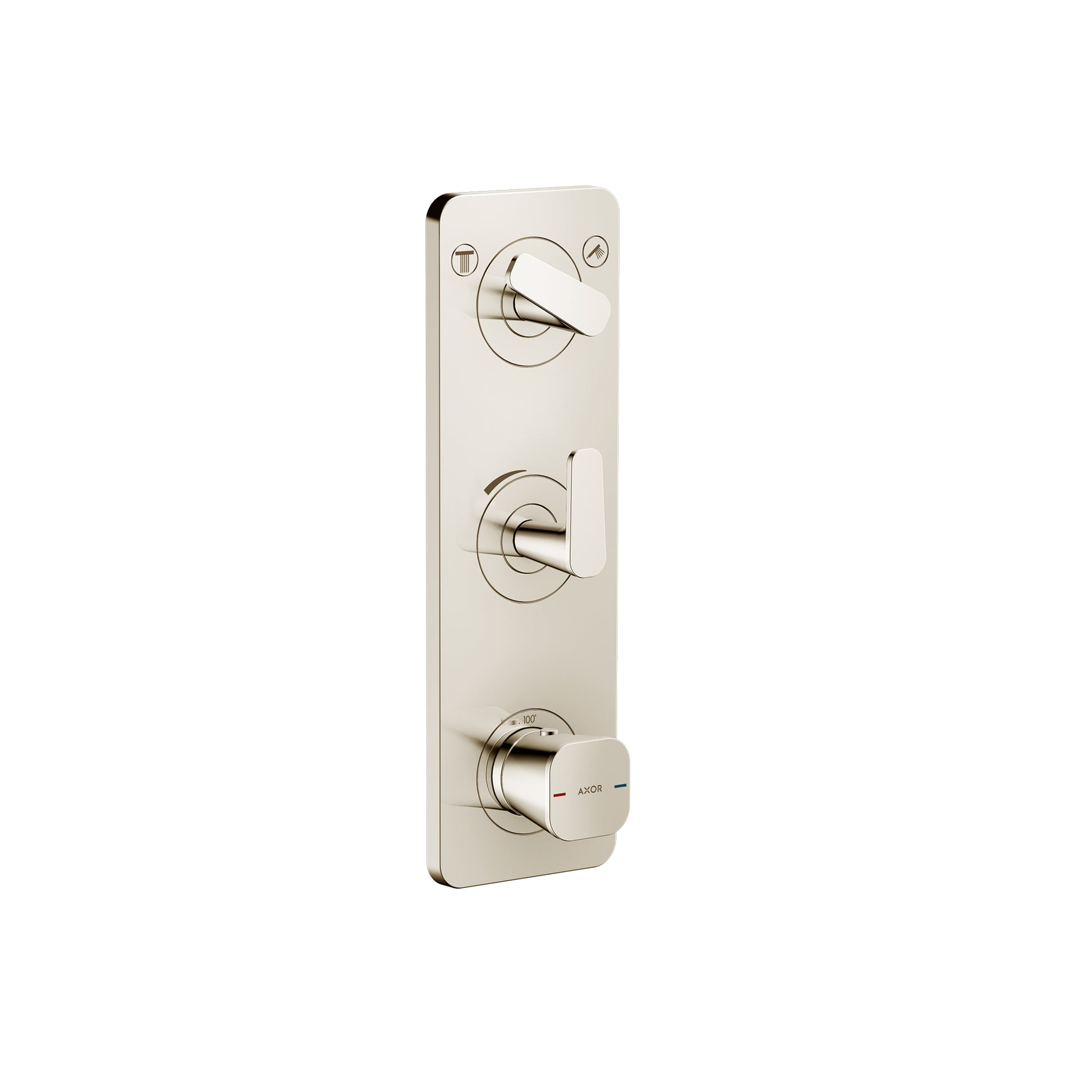 AXOR 49700831 Citterio C Thermostatic Module Trim 15" x 5" for 2 Functions - Polished Nickel
