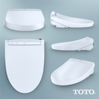 TOTO SW3036R#01 Washlet K300 Electronic Bidet Toilet Seat With Instantaneous Water Heating - Cotton White