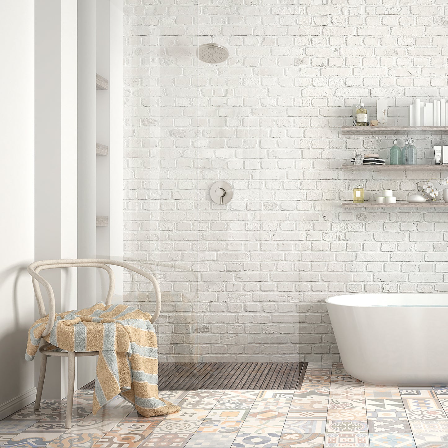 HANSGROHE 04909820 Brushed Nickel Croma Modern Shower Set 2 GPM