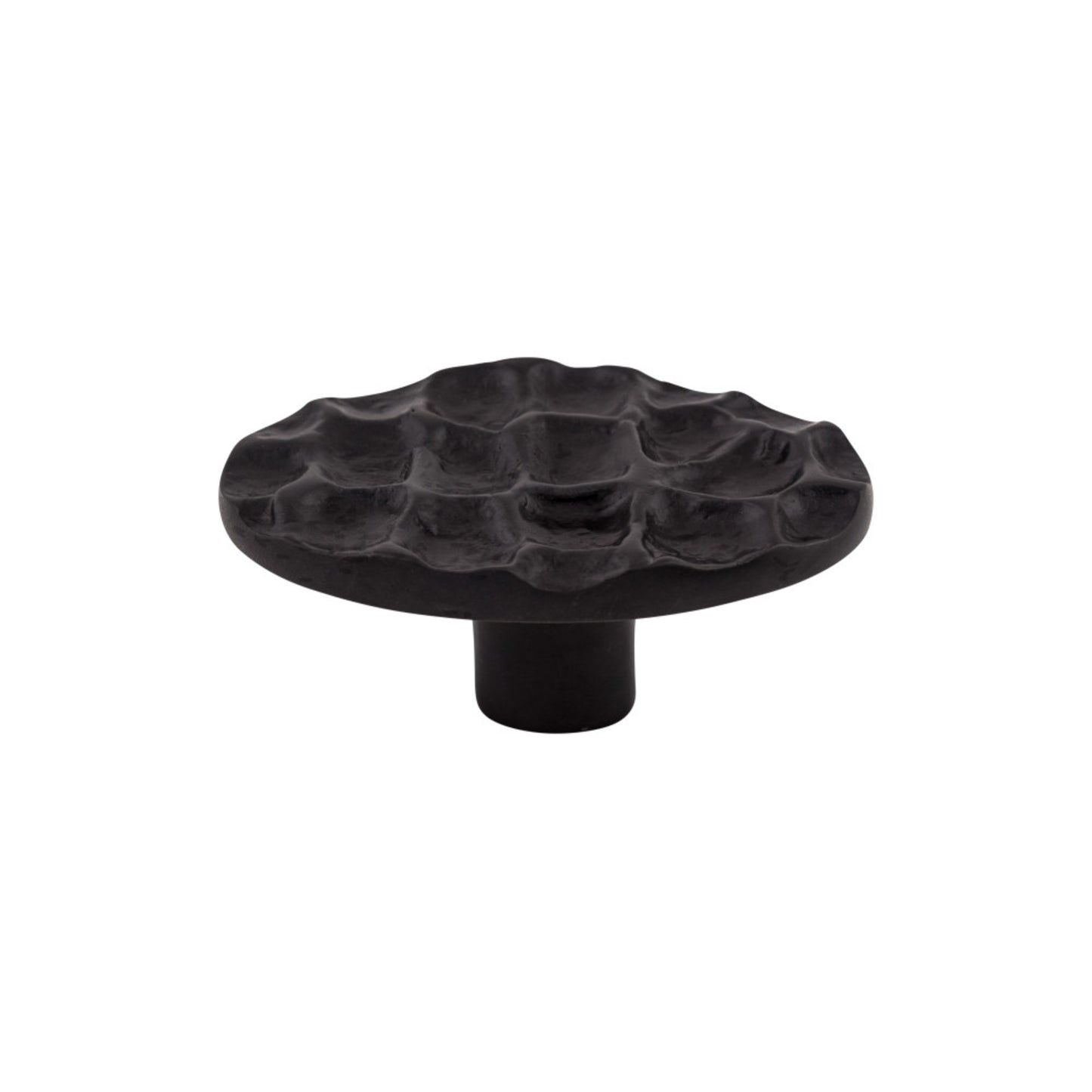 TOP KNOBS TK299CB Cobblestone 2 5/8" Length Oval Knob - Coal Black