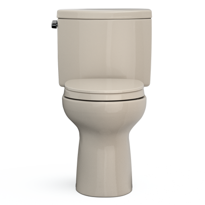 TOTO MS454124CEFG#03 Drake Ii Two-Piece Elongated 1.28 Gpf Universal Height Toilet With Cefiontect And Ss124 Softclose Seat - Bone