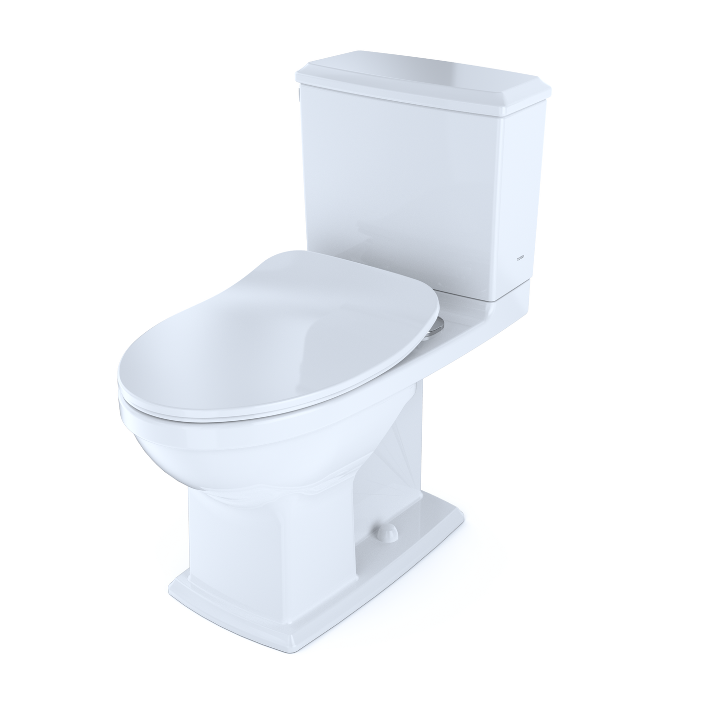 TOTO MS494234CEMFG#01 Connelly Two-Piece Elongated Dual Flush 1.28 and 0.9 GPF Toilet with CEFIONTECT , Cotton White