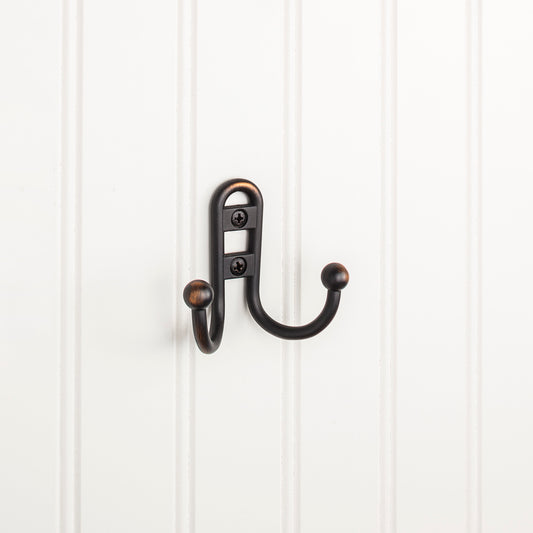 ELEMENTS YD25-256DBAC Elements Wall Double Hook - Brushed Oil Rubbed Bronze
