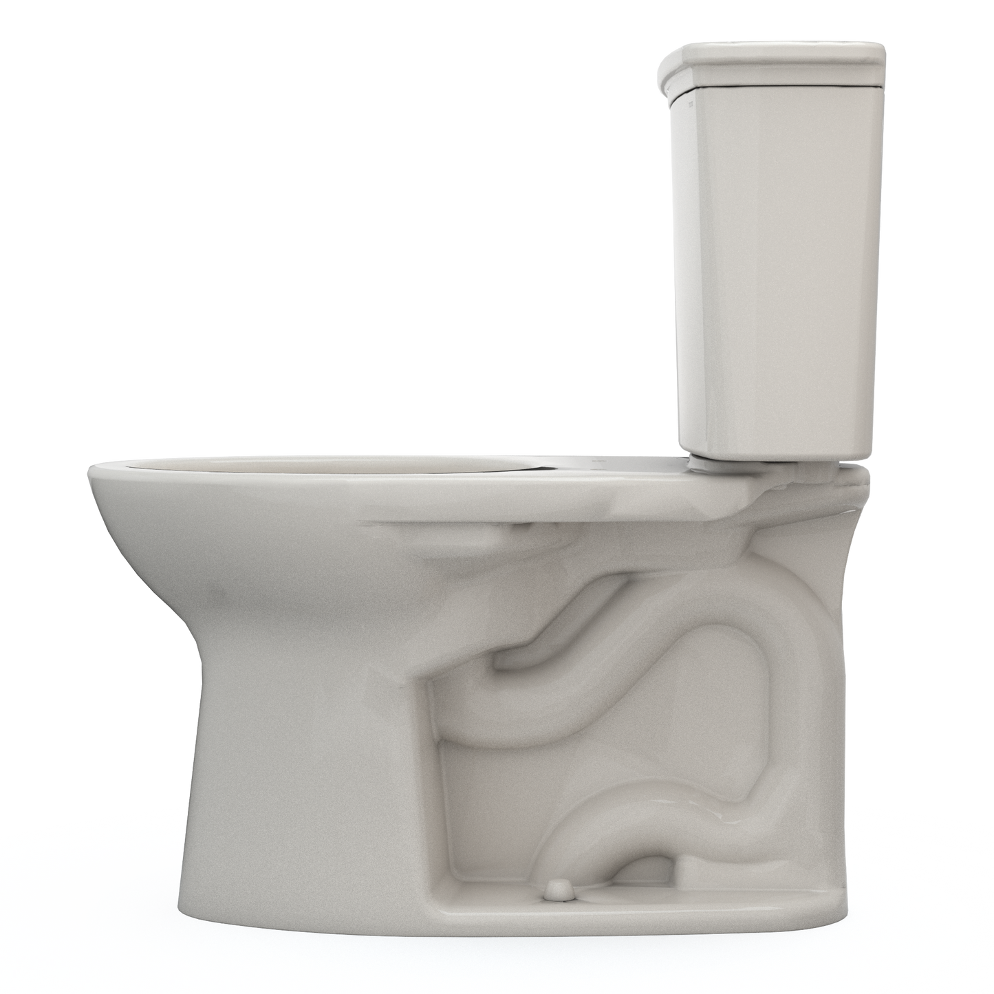 TOTO CST786CEG#12 Drake Transitional Two-Piece Elongated 1.28 GPF TORNADO FLUSH Toilet with CEFIONTECT , Sedona Beige