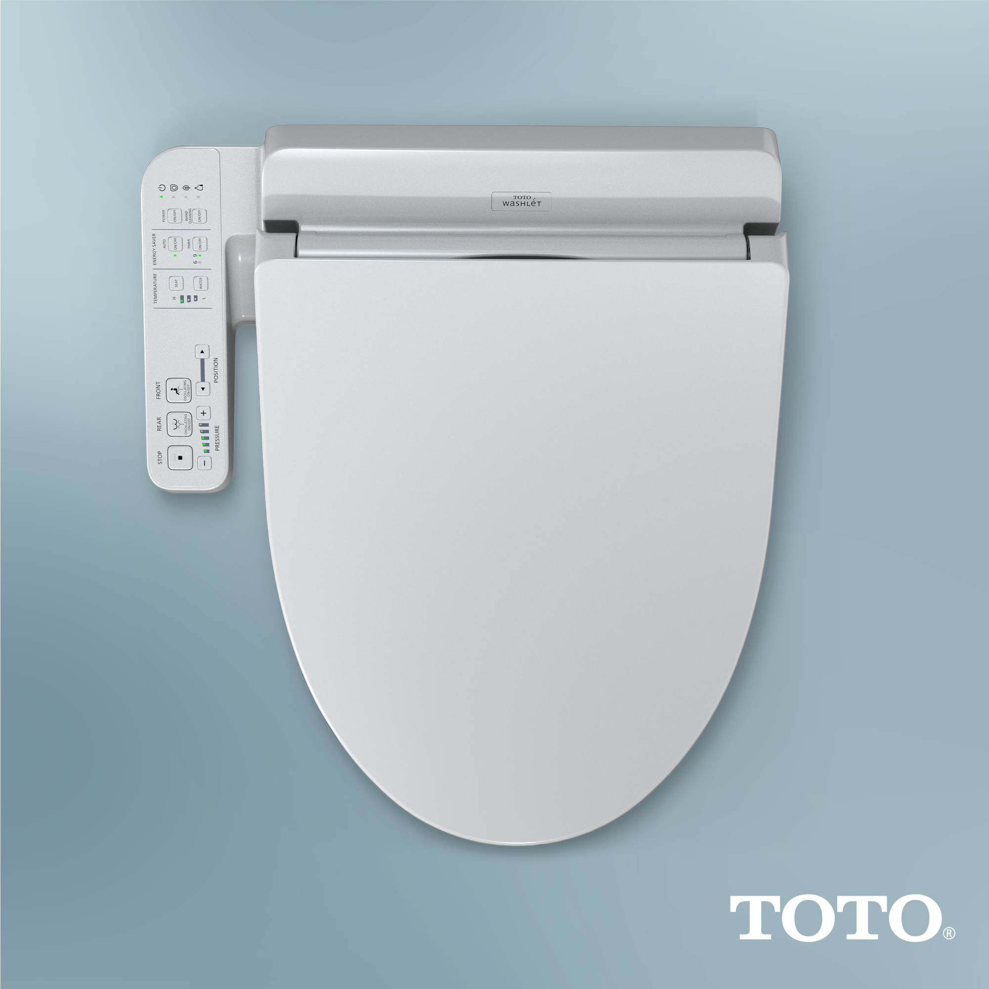 TOTO SW3004#01 Washlet A2  Electronic Bidet Toilet Seat With Heated Seat And Softclose Lid - Cotton White