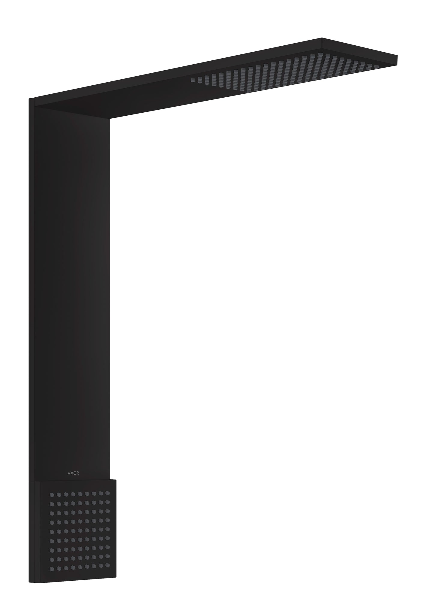 AXOR ShowerComposition 1-Jet Showerhead 110/220 and Shoulder Shower, 2.5 GPM in Matte Black