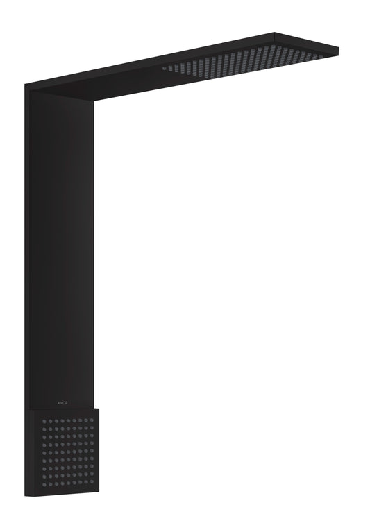 AXOR ShowerComposition 1-Jet Showerhead 110/220 and Shoulder Shower, 2.5 GPM in Matte Black