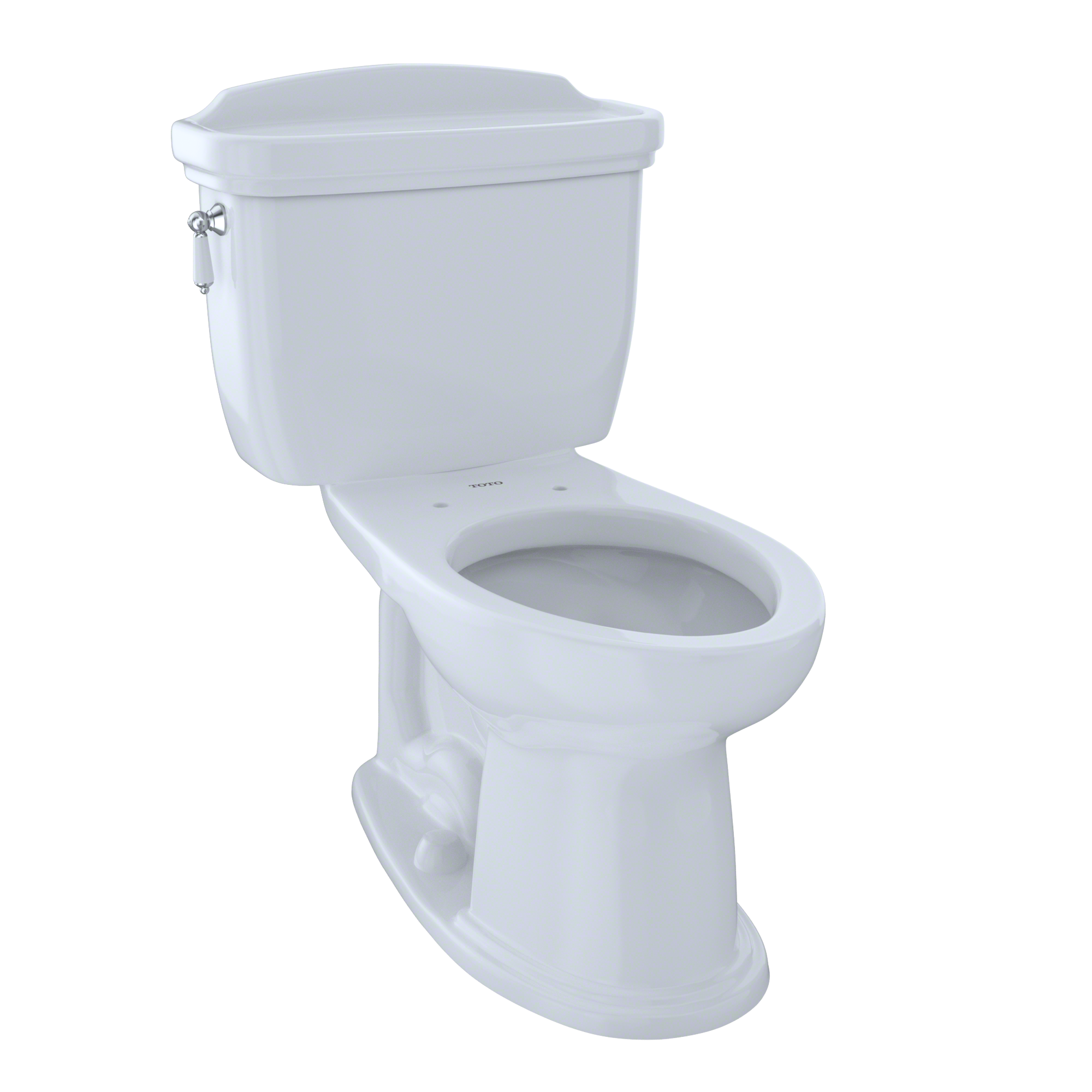 TOTO CST754EF#01 Eco Dartmouth Two-Piece Elongated 1.28 GPF Universal Height Toilet , Cotton White