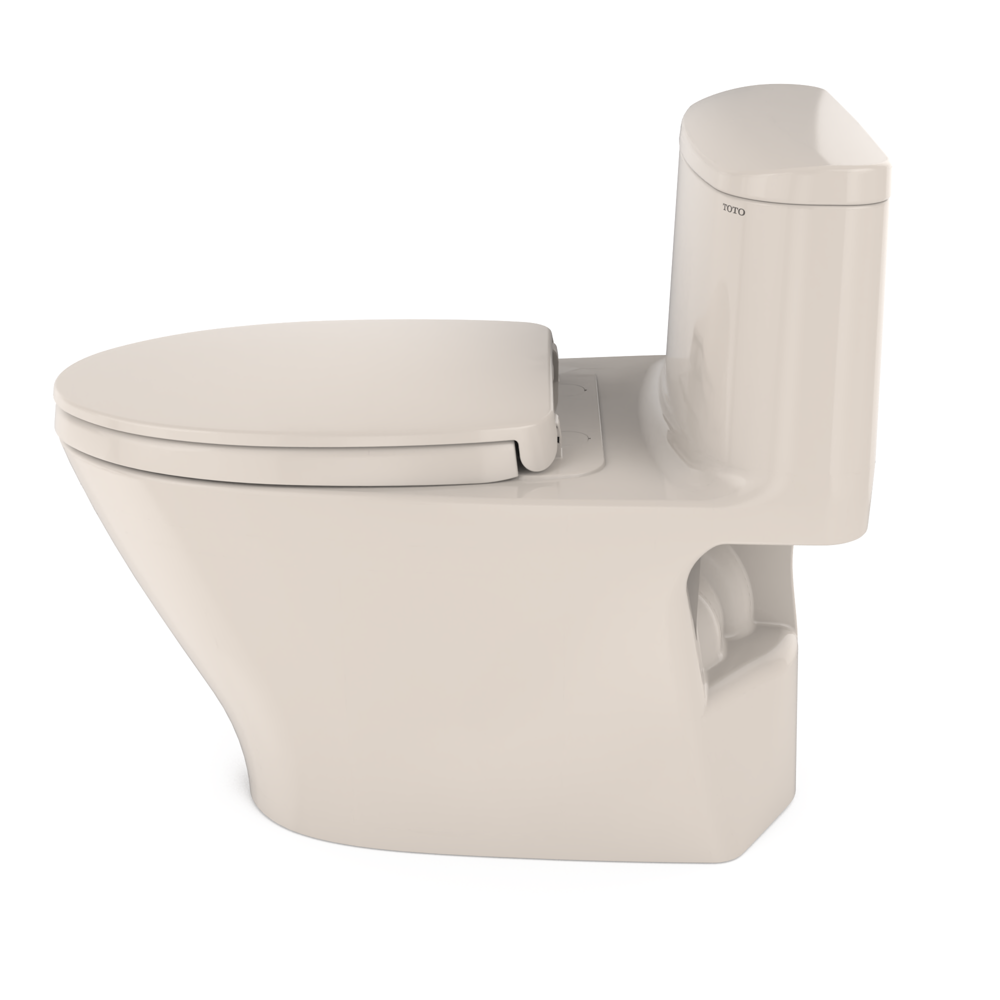 TOTO MS642124CEFG#12 Nexus One-Piece Elongated 1.28 Gpf Universal Height Toilet With Cefiontect And Ss124 Softclose Seat - Sedona Beige