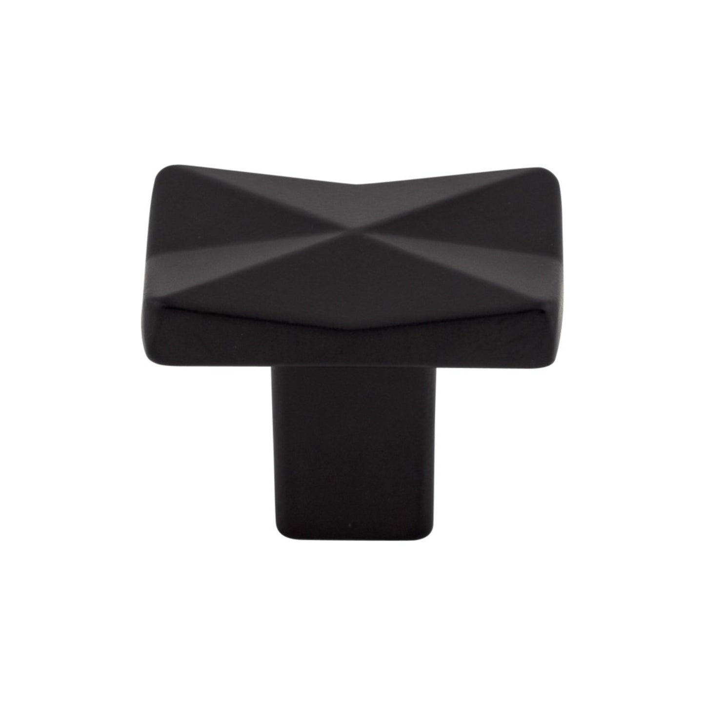 TOP KNOBS TK560BLK Quilted 1 1/4" Length Rectangle Knob - Flat Black