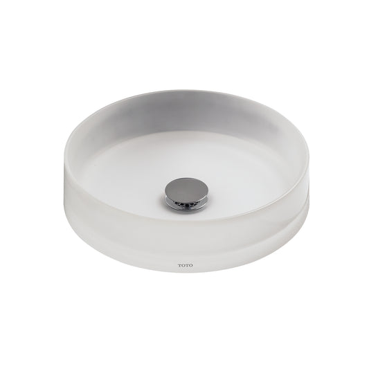 TOTO LLT150#61 Luminist Round Vessel Bathroom Sink - Frosted White