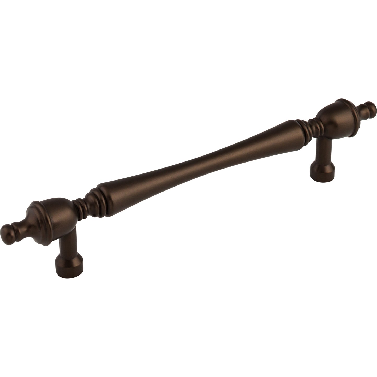 TOP KNOBS M827-7 Somerset Finial 7" Center to Center Bar Pull - Oil Rubbed Bronze