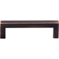 TOP KNOBS M1834 Square Bar 3 3/4" Center to Center Bar Pull - Tuscan Bronze