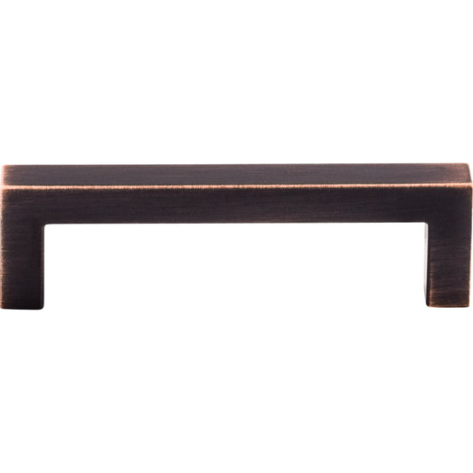 TOP KNOBS M1834 Square Bar 3 3/4" Center to Center Bar Pull - Tuscan Bronze