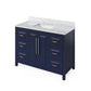 JEFFREY ALEXANDER VN2CAD-48-BL-NT 48" Hale Blue Cade Vanity - Hale Blue