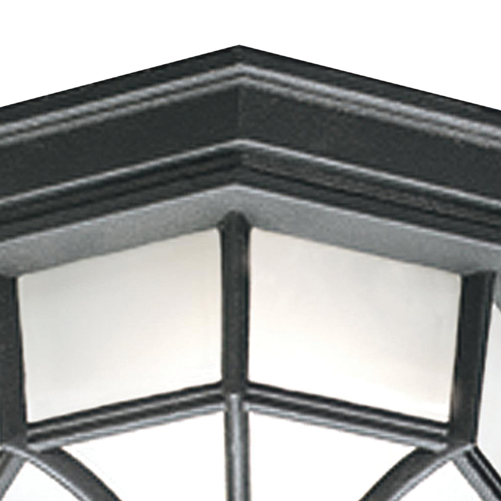 THOMAS SL7457 Outdoor Essentials 10.5'' Wide 1-Light Outdoor Flush Mount - Black