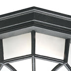 THOMAS SL7457 Outdoor Essentials 10.5'' Wide 1-Light Outdoor Flush Mount - Black