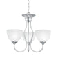 THOMAS SL801478 Tahoe 19'' Wide 3-Light Chandelier - Brushed Nickel