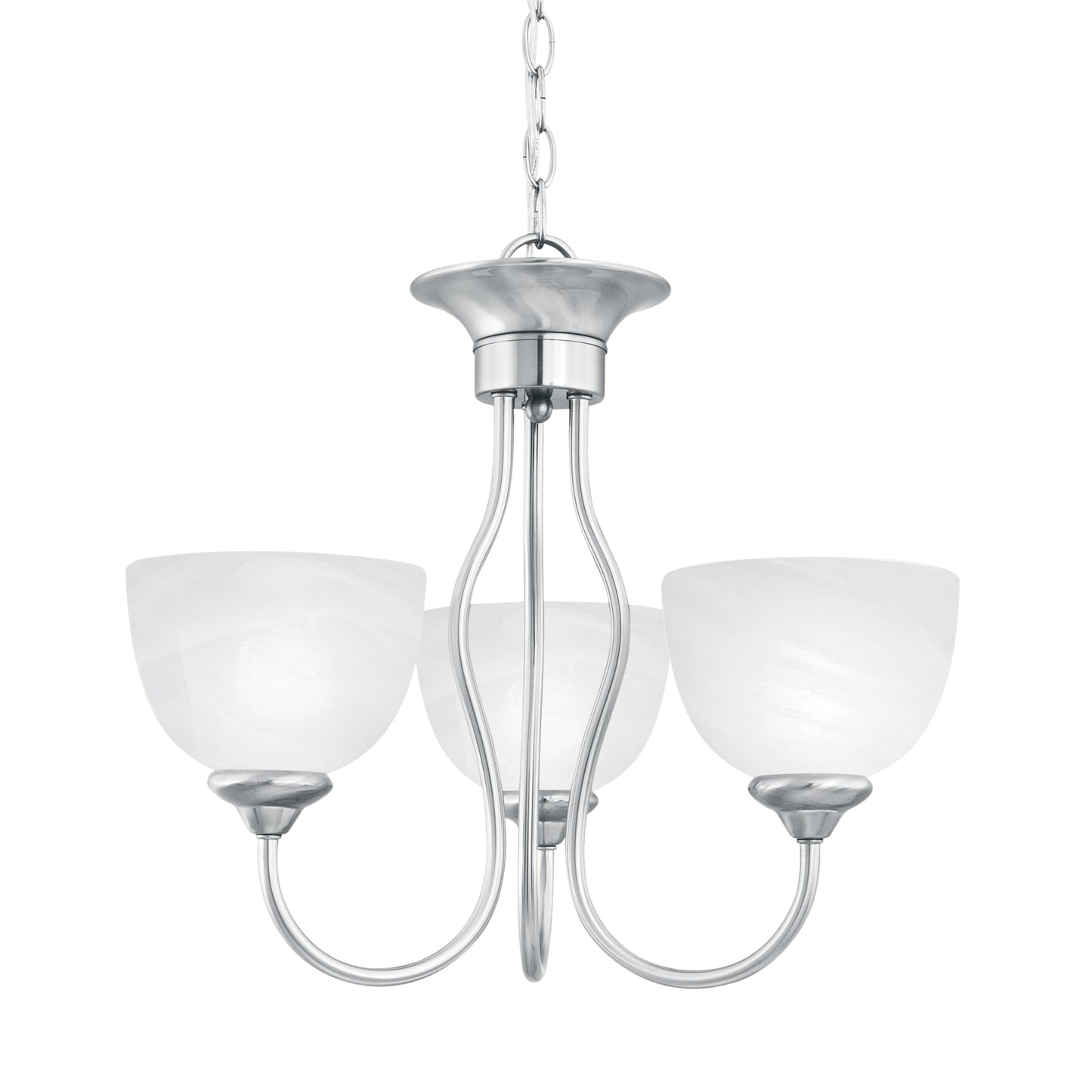 THOMAS SL801478 Tahoe 19'' Wide 3-Light Chandelier - Brushed Nickel