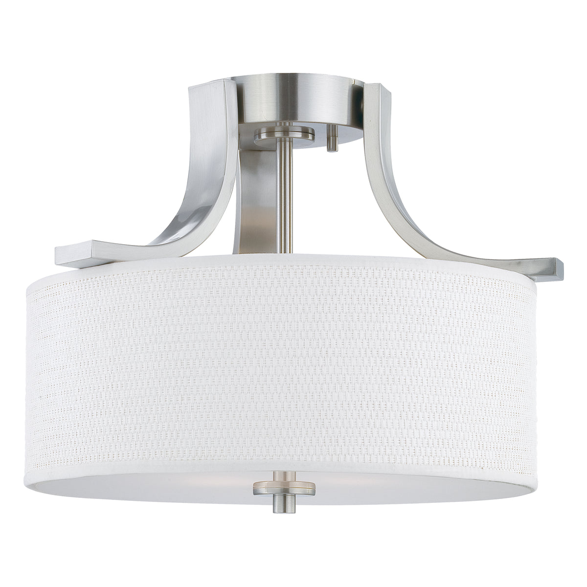 THOMAS SL860978 Pendenza 15.25'' Wide 2-Light Flush Mount - Brushed Nickel