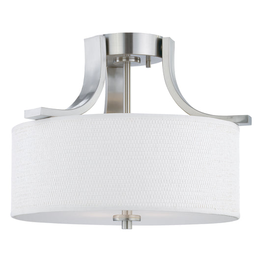 THOMAS SL860978 Pendenza 15.25'' Wide 2-Light Flush Mount - Brushed Nickel