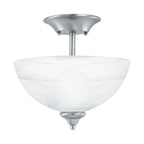THOMAS SL861478 Tahoe 11.75'' Wide 2-Light Flush Mount - Brushed Nickel