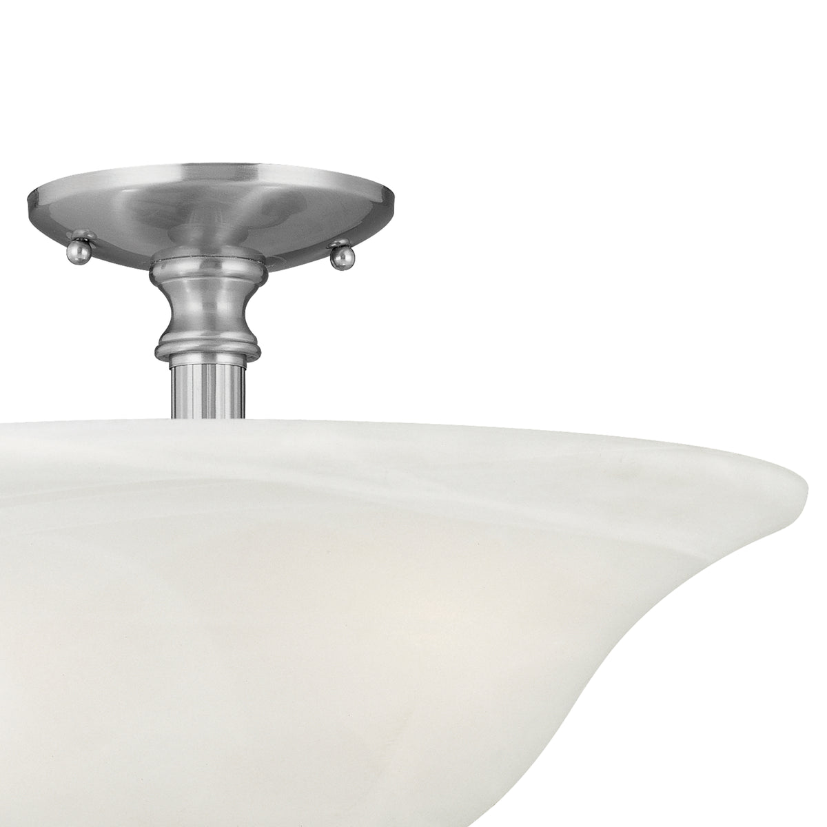 THOMAS SL869678 Riva 16'' Wide 3-Light Semi Flush Mount - Brushed Nickel