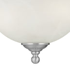 THOMAS SL869678 Riva 16'' Wide 3-Light Semi Flush Mount - Brushed Nickel