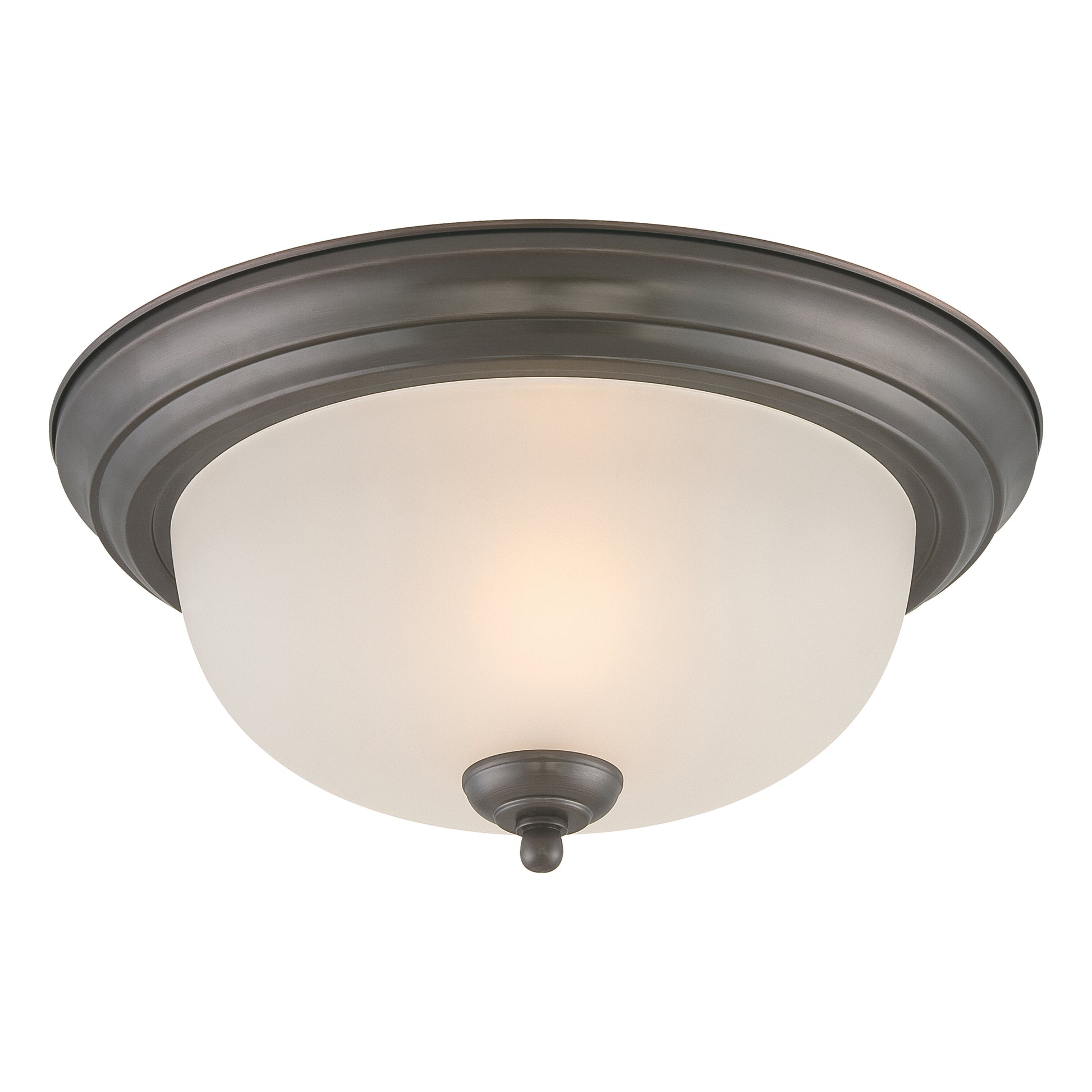 THOMAS SL878115 Ceiling Essentials 12'' Wide 1-Light Flush Mount - Painted Bronze