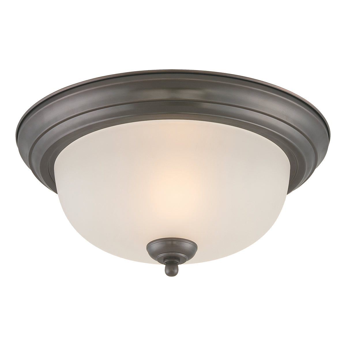 THOMAS SL878115 Ceiling Essentials 12'' Wide 1-Light Flush Mount - Painted Bronze