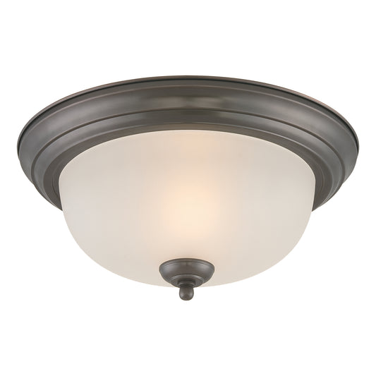THOMAS SL878115 Ceiling Essentials 12'' Wide 1-Light Flush Mount - Painted Bronze