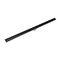INFINITY DRAIN S-LAG 3860 BK S-LAG 38 60" S-PVC Series Low Profile Complete Kit with 1 1/2" Wedge Wire Grate in Matte Black