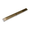 INFINITY DRAIN S-LAG 6596 SB S-LAG 65 96" S-PVC Series Low Profile Complete Kit with 2 1/2" Wedge Wire Grate in Satin Bronze
