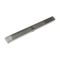 INFINITY DRAIN S-LAG 6596 SS S-LAG 65 96" S-PVC Series Low Profile Complete Kit with 2 1/2" Wedge Wire Grate in Satin Stainless